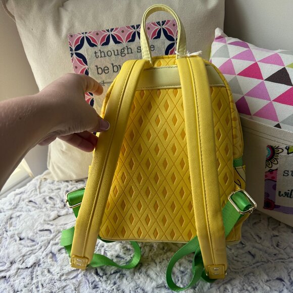 DISNEY PARKS - Loungefly DISNEY EATS Yellow Dole Whip Mini Backpack - Picture 7 of 7